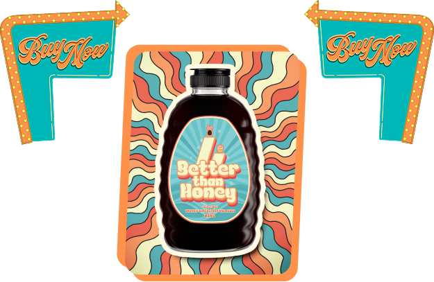Organic blackstrap molasses bottle Better Than Honey natural sweetener buy now banner