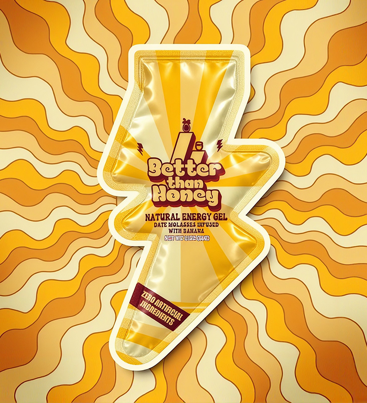 Date Syrup Energy Gel infused with banana powder (Twelve Pack)
